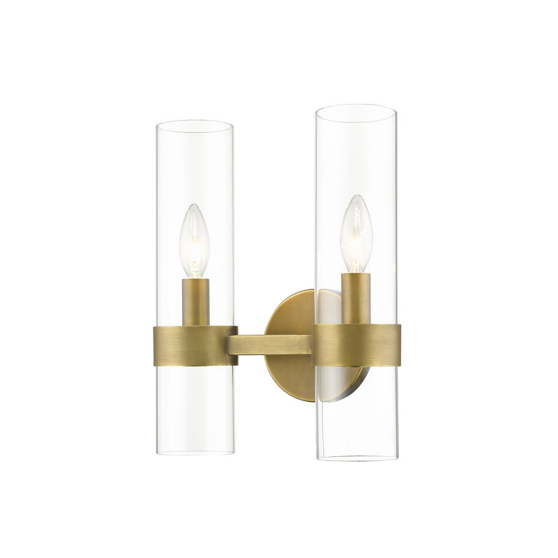 Jaimi-Lee Iron Candle Wall Light, Rubbed Brass