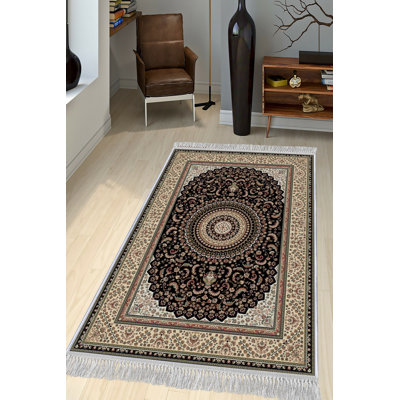 Luxurious Velvet Area Rug, 5.2 x 7.5 ft | 100% Velvet Fabric, 100% Cotton Sole, 0.4 in Pile Height | Antibacterial, Non-Slip, Machine Washable | Elegant 3D Digital Print, Perfect for Living Room & Bedroom Décor