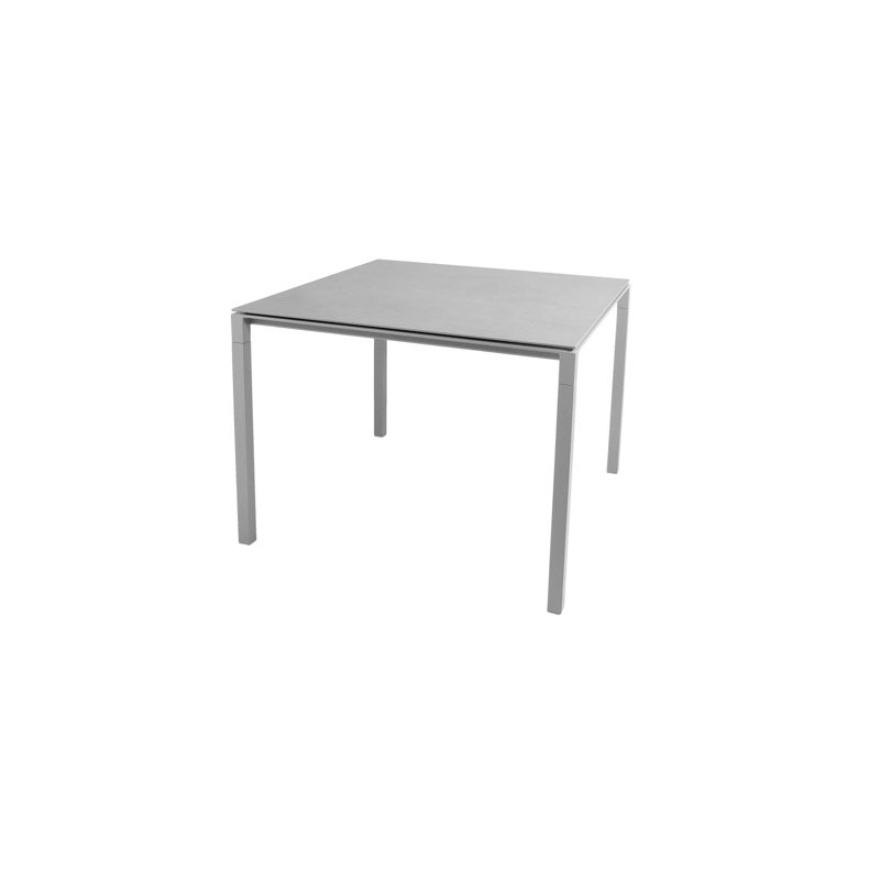 Outdoor Dining Table, Light Gray, Concrete Gray