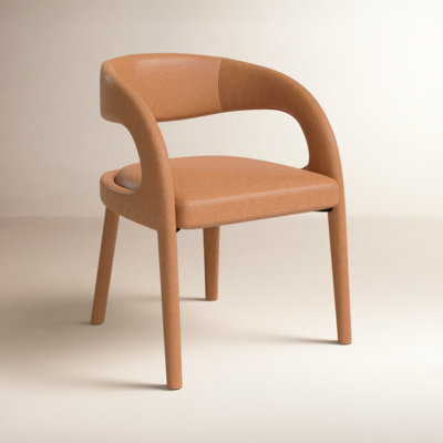 Hawkins Genuine Leather Dining Armchair