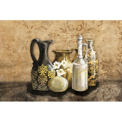 Regal Pots - Wrapped Canvas Painting