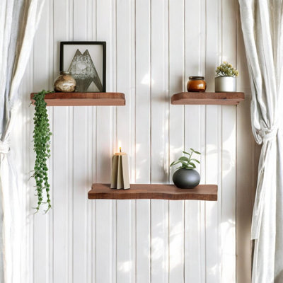 Tablettes murales flottantes Mango