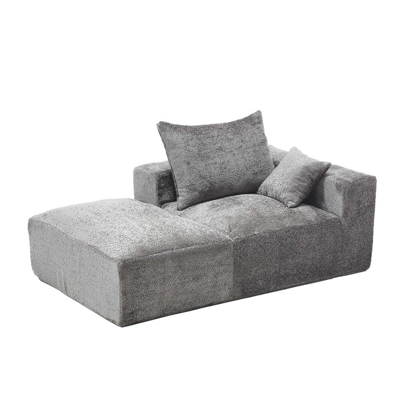 Canapé Lazy Leisure, canapé pratique et modulable, Gris
