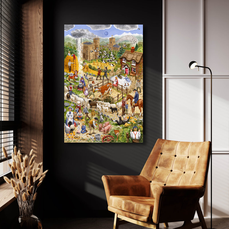 Art mural en verre épique «Sayings and Proverbs» par Gale Pitt, 24 po x 36 po, H 36 po x l 24 po