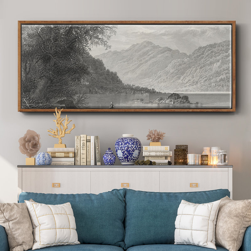 The Susquehanna- Framed Canvas, 20" H x 50" W