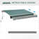 HOMCOM 250cm W x 200cm D Fabric Cover Retractable Patio Awning