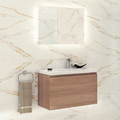 Cube 31.5'' W Single Vanity, Brown