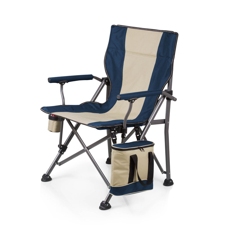 Outlander XL 400 lb Capacity Camping Chair with Cooler Dustin, Navy