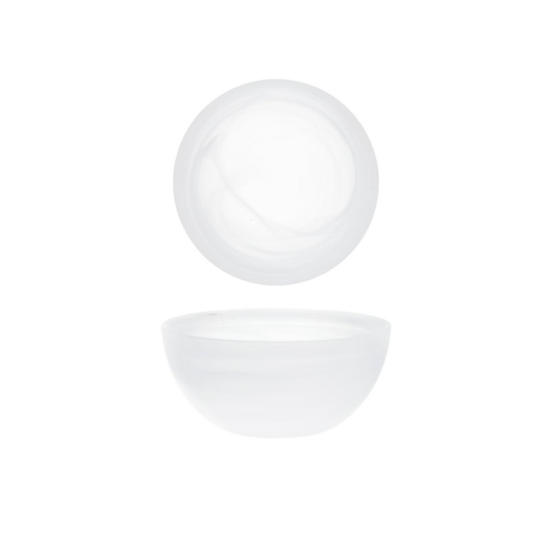 La Jolla Glass Dinnerware 6" / 22oz. Cereal Bowl, White
