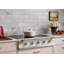 Elise 48" Induction Range Top With Antique Brass Trim-1402437142