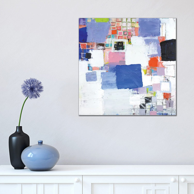 Deep Blue by Michelle Daisley Moffitt - Painting on Canvas, 45.72cm H x 45.72cm W x 1.91cm D, Wrapped Canvas