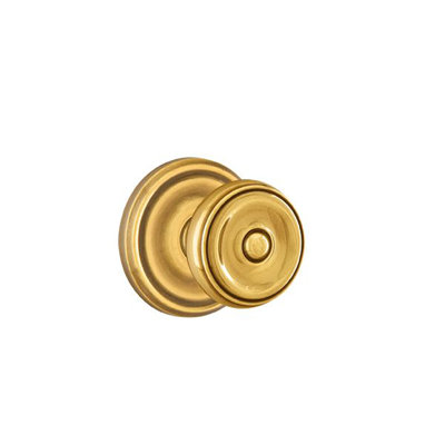 Ensemble de boutons d'intimité Emtek avec rosette régulière et bouton Waverly