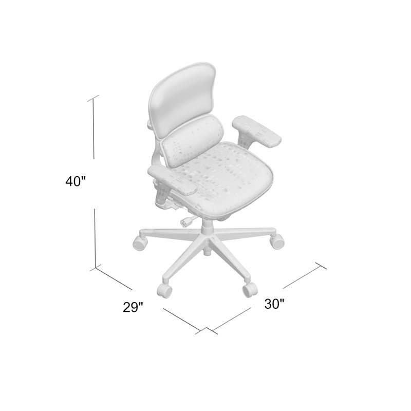 Chaise de travail en cuir Ergohuman