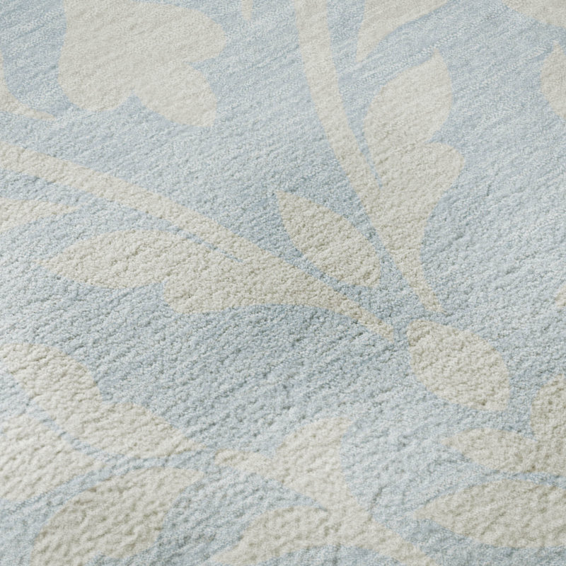 Premium Machine Washable Prisco Sky Rug, Rectangle 3' x 5'