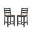 Teo Acacia Solid Wood Counter Stool with Solid Wood Frame-2087216945