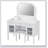44.4-Inch Makeup Vanity Desk With Adjustable Mirror, Dressing Table Set With Drawer & Cabinet, Space-Saving Beauty Station For Bedroom