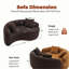 Canapé modulaire S-Curved Chenille-373647977