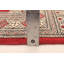 Tapis rouge en laine noué à la main de conception unique 2 pi 7 po x 4 pi 1 po New Age Montarious