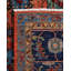 Tapis unique noué à la main Serapi - orange, 9 pi 0 po x 11 pi 11 po