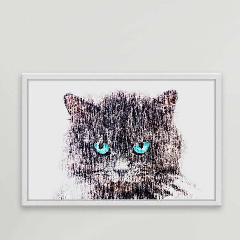 Let Me In - Single Picture Frame Painting, 30cm H x 46cm W x 4cm D