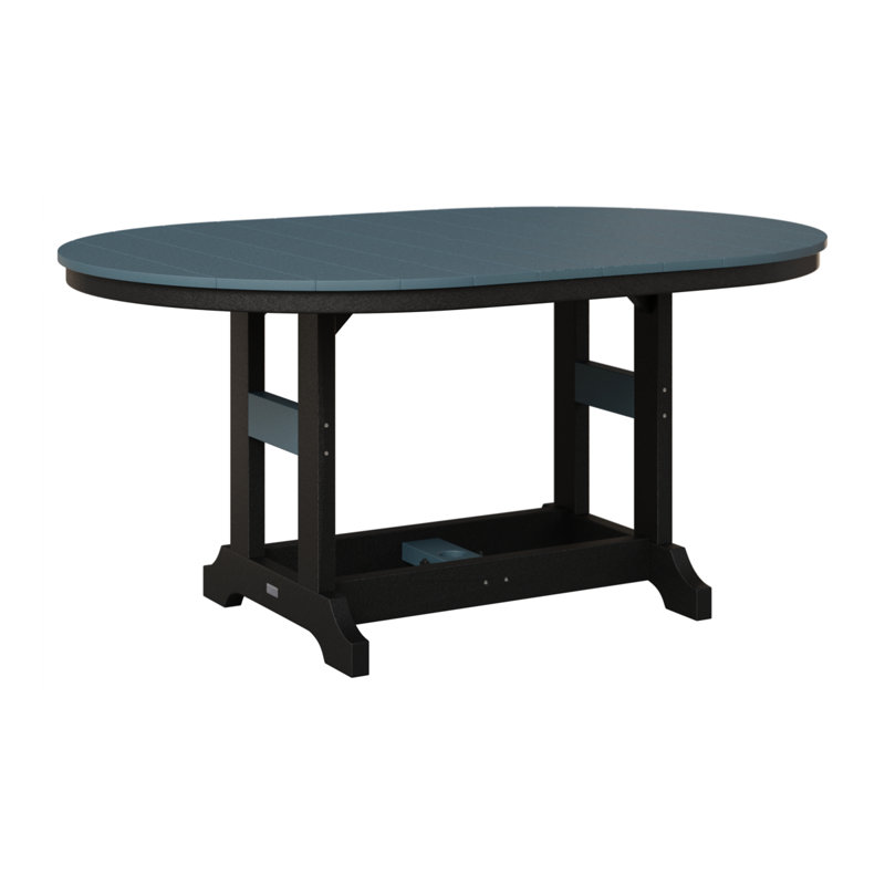 Table de bar Berlin Classic, Noir, H 39,5 po x l 44 po x P 64 po, Ardoise