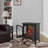 24 Inch 3D Flame Electric Infrared Quartz Fireplace Stove With Remote Control
