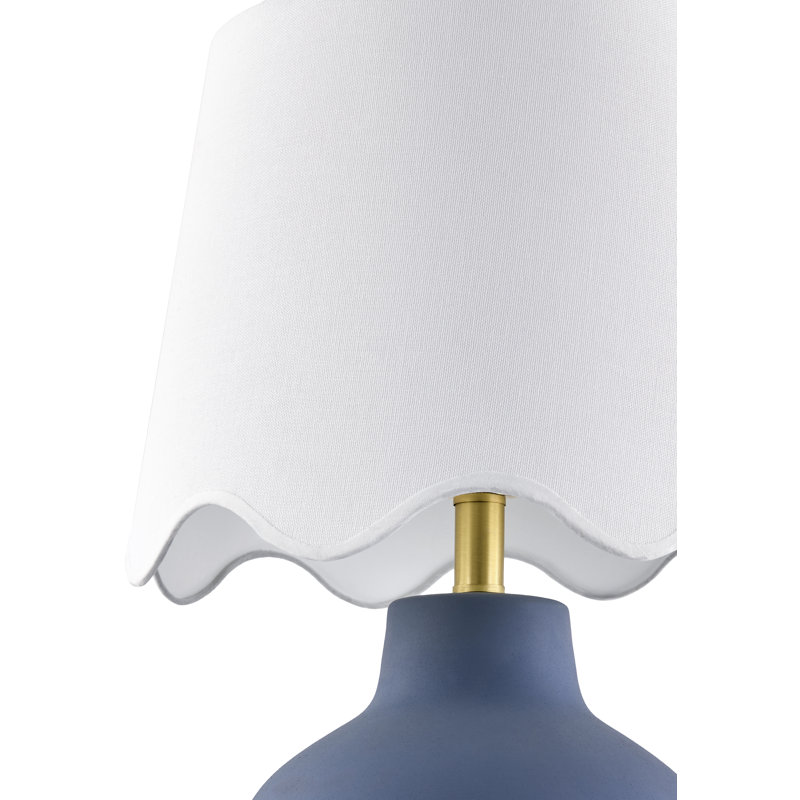 Ganza Table Lamp, Blue, White