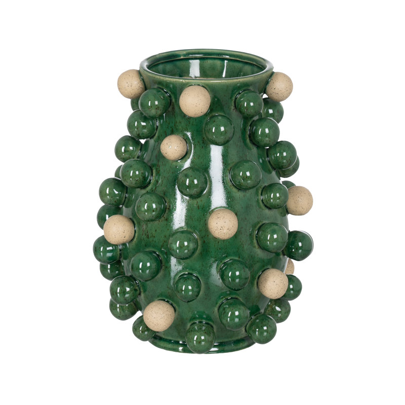Paullina Ceramic / Porcelain Table Vase, Green