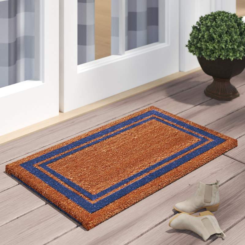Mariah Non-Slip Doormat, 2' x 3', Blue