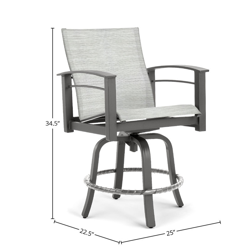 Tabouret de bar 25,25 po Stanford, Écran gris