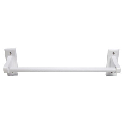 Support à serviettes mural en bois blanc 18 po Dalton