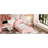 Pink Twin Size Bed With Upholstered Headboard And In-329389618