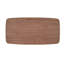 Walnut Veneer Dining Table - Rectangular Fixed Strong Tabletop Synthetic Elegant Stable Build