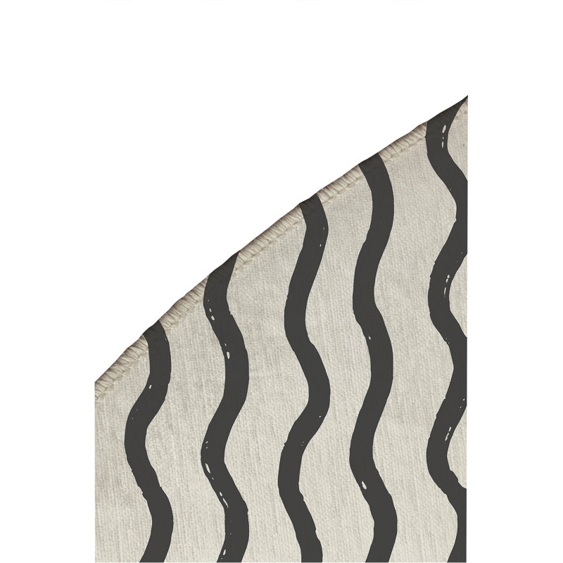 Tapis d'extérieur antidérapant Wiggle Row, Rond 5 pi