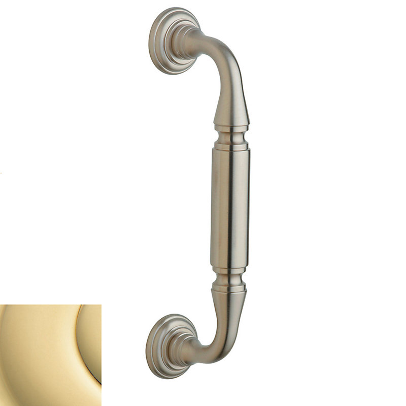 Richmond Door Pull, 9.4" H x 2.7" W x 2.1" D, Unlacquered Brass