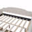 Full Upholstered Tufted Daybed Frame, 2 Drawers