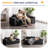 Boneless 3 Seater Couch For Living Room, Boneless Couch With Tufted Cushion & Backrest, Upholstered Floor Sofa With Armrests-117243846