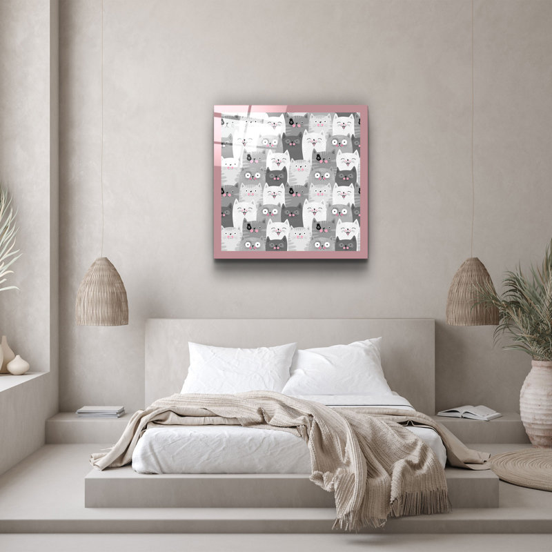 Stunning Decorative Tempered Glass Painting, 19.7 x 19.7 Inches | 100% Tempered Glass, Thickness: 0.16 Inches | UV Printing for Vibrant Colors | Perfect for Home Décor, Living Room or Office Wall Art