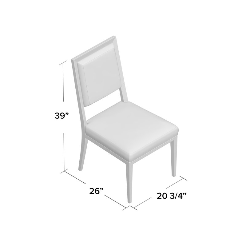 Axiom Upholstered Side Chair in Ivory