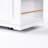 53Inch Kitchen Island Cart With Internal Storage, Power Outlet, Drop Leaf, 5, White 50 W Supply, 5 Wheels,-772668889