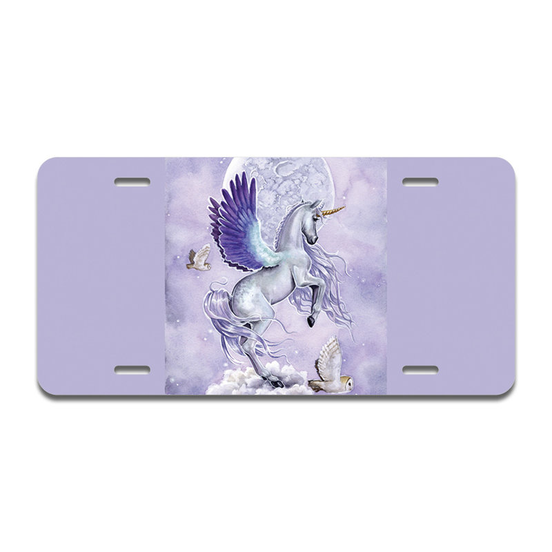 Unicorn Utopia Aluminum Licence Plate| Licence Plate 12" X 6"