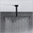 16-Inch Square Wall Mounted Rain Shower System