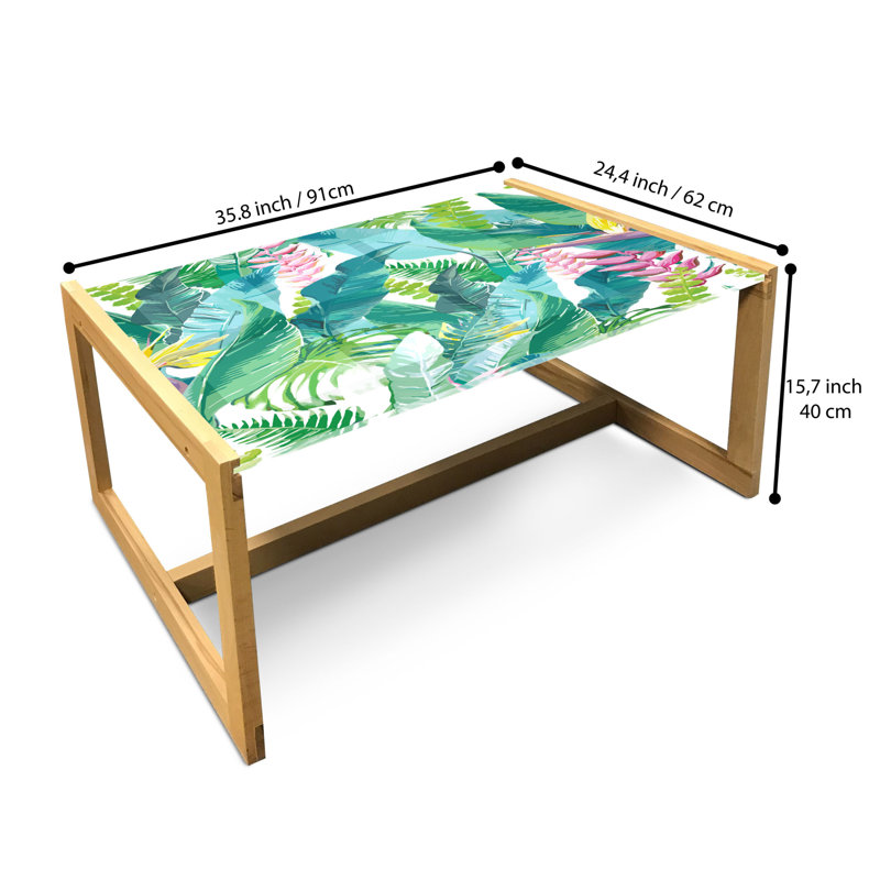 Janaid Sled Coffee Table, 90cm H x 62cm W x 40cm D
