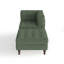 Chaise longue modulaire rembourrée en velours côtelé capitonné avec dossier rembourré et repose-pieds de rangement amovible-470715052