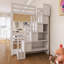 Lit superposé triple à structure en bois avec escalier de rangement-2078954945-2078954946