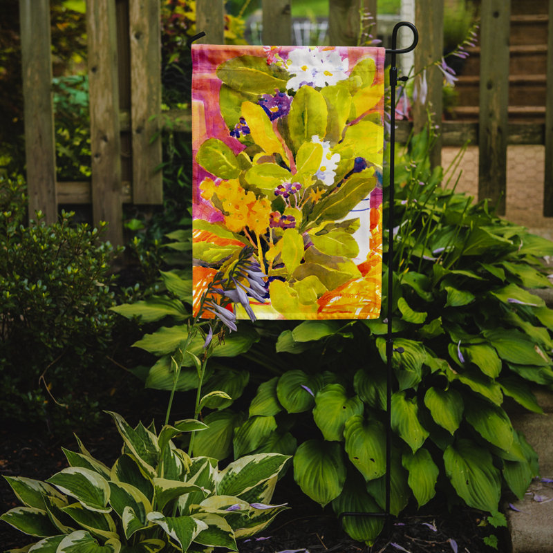 Drapeau de jardin à 2 côtés fleur