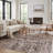 Telisa Abstract Industrial Ivory / Brown Area Rug-1987347403