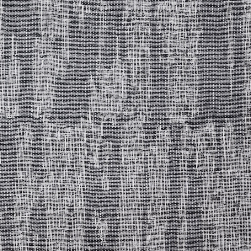 Feist Semi Sheer Curtain Single Panel, Black, 52"W x 96"L