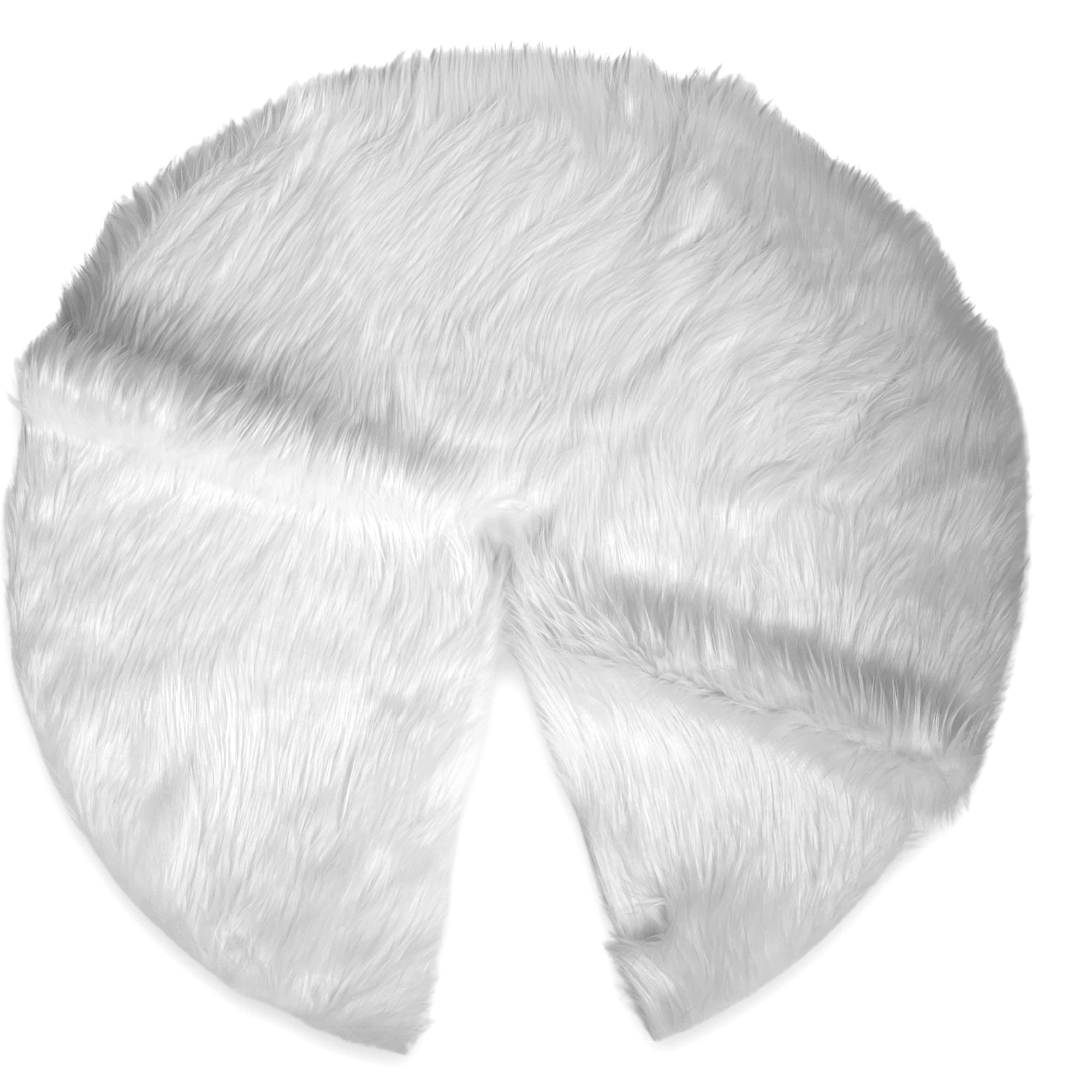 FabricLA Solid Color Faux Fur Tree Skirt Wayfair   Solid Color Faux Fur Tree Skirt 