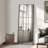 Stylish And Functional Iron Grid Right-Angled Rectangular Black Full-Length Mirror For Versatile Home Decor